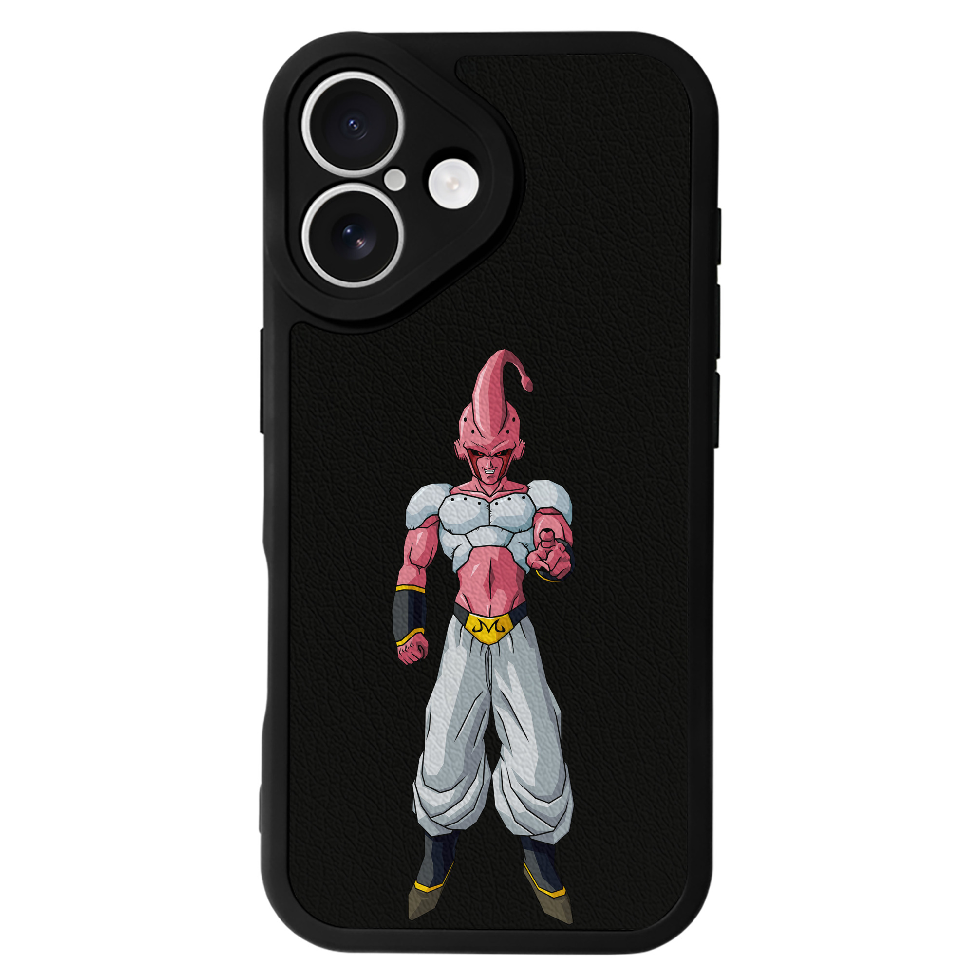 （画像用） ドラゴンボール 魔人ブウ DRAGON BALL Majin Buu 【iPhone 16シリーズ対応】シリコンスマホケース（レザー調） 材質：シリコン